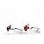 Alfred Dunhill Gemelli rotondi Dunhill in argento Rosso - vista 4