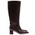 Autre Marque Botas marrones de cuero Castaño - vista 2