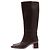 Autre Marque Botas marrones de cuero Castaño - vista 3