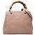 Bamboo Borsa shopper piccola in pelle di vitello marrone Gucci con bambù Carne