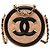 Chanel Caviar Beige CC Filigrana Borsa a Spalla Rotonda