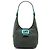 Borsa a spalla in cotone verde Fendi