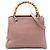 Bamboo Borsa shopper piccola in pelle di vitello rosa Gucci con bambù