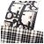 Borsa tote in cotone bianco e nero Christian Dior - vista 10