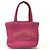 Borsa da spiaggia mini raffia East West di Jimmy Choo Rosa