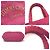Borsa da spiaggia mini raffia East West di Jimmy Choo Rosa - vista 4