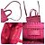 Borsa da spiaggia mini raffia East West di Jimmy Choo Rosa - vista 5