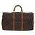 Borsa Keepall Louis Vuitton in tela Monogram 50 Marrone - vista 2