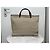 Borsa tote Chloé in tela beige e pelle marrone - vista 11