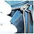 Clutch Neo Hoche in pelle Epi Louis Vuitton Blu - vista 7