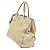 Prada Convertible Offene Einkaufstasche Vitello Daino Mittel Beige - Ansicht 3