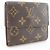 Billetera bi-fold Monogram Louis Vuitton Castaño Monograma - vista 3