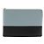Céline Bicolor Clutch Bag von Celine Schwarz Hellblau