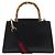 Bamboo Borsa a mano Gucci Nim Fair in bambù Nero