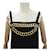 VINTAGE CHANEL KLEID MIT GROSSER KETTE 38 M SCHWARZE WOLLE NEU  - Ansicht 3