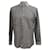 Camicia button-down in cotone nero e bianco a stampa check Etro