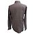 Camicia button-down in cotone marrone a spina di pesce Gucci Rosso - vista 3
