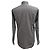 Camicia a righe con bottoni Gucci in cotone grigio - vista 3