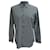 Prada gemusterte Button-Down-Hemd aus marineblauer Baumwolle