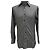 Camicia a righe con bottoni Gucci in cotone nero