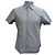 Ermenegildo Zegna Camicia a maniche corte con bottoni stampata Z Zegna in cotone blu