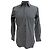 Camicia a righe con bottoni Gucci in cotone grigio
