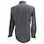 Camicia a righe con bottoni Gucci in cotone grigio - vista 3
