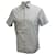 Prada gemusterte Button-Down-Hemd aus weißer Baumwolle