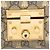 Borsa a Spalla Piccola Gucci GG Supreme Bee Padlock Marrone Beige - vista 9