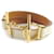Pulsera de cuero Swift Double Tour Croisier Hermès Talla 17 Beige  - vista 1