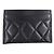 Timeless Tarjetero Chanel Matrasse COCO Mark de piel de cordero Negro - vista 3