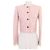 Miu Miu MiuMiu Cropped sequined tweed Virgin wool Jacket Pink - view 2