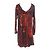 Hermès Vestido de seda Hermes Negro Naranja - vista 3