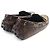 Scarpe da guida in pelle Gloria Lyne di Louis Vuitton Marrone Bronzo - vista 3