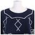 Christian Dior Clover Strick-Crop-Top Blau - Ansicht 4