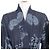 Camicia a maniche lunghe con ricamo di ape Christian Dior Blu Blu navy - vista 4