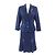 Autre Marque Set 2 in 1 ricamato con logo LEONARD FASHION e gioielli Blu