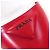 Sapatos de couro com tira de logo triangular Prada Vermelho - vista 9
