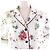 Camicia in seta floreale a maniche corte Christian Dior Bianco Multicolore - vista 4