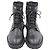 Dior Oblique Lederstiefel Schwarz - Ansicht 3