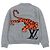 Wollpullover mit Tiger Amen Intarsia von Louis Vuitton Grau - Ansicht 3