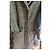 Autre Marque Abrigo de tweed con cuello de solapa Castaño Multicolor - vista 3