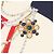 Chanel Mademoiselle Gripoix Colored Stone Scarf Beige Navy blue - view 6