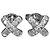 Tiffany & Co. Kreuzstich-Platin-Ohrstecker