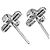 Tiffany & Co. Kreuzstich-Platin-Ohrstecker - Ansicht 5