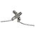 Collana in Platino 950 con Diamanti a Punto Croce Tiffany & Co. - vista 5