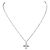 Bulgari Pendente Croce Bvlgari in oro bianco 18K e pavé di diamanti Argento