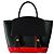Sacai Mehrfarbige Lederhandtasche