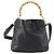 Borsa a mano in pelle Gucci Bamboo 2way Nera Oro 001 1705 1638 Auth bs33593 Nero D'oro - vista 3