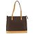 Céline Borsa tote in tela Macadam CELINE in pelle PVC marrone oro Auth ka2928 D'oro - vista 2